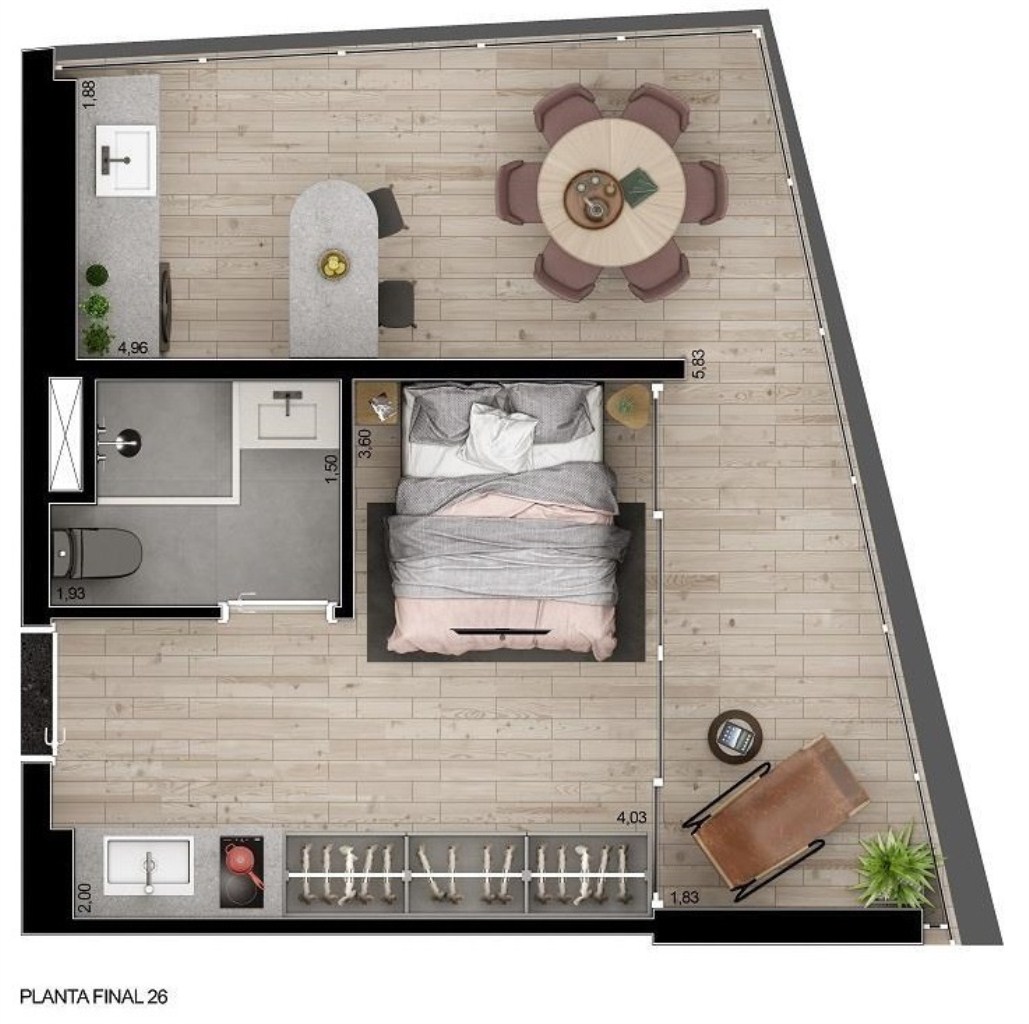 Apartamento, 1 quarto, 22 m² - Foto 13