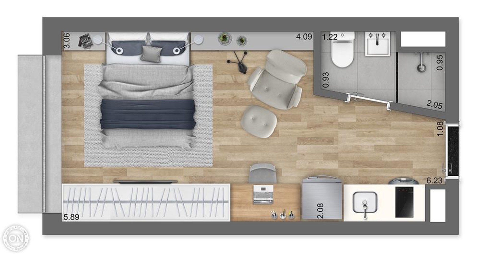 Apartamento, 1 quarto, 21 m² - Foto 15