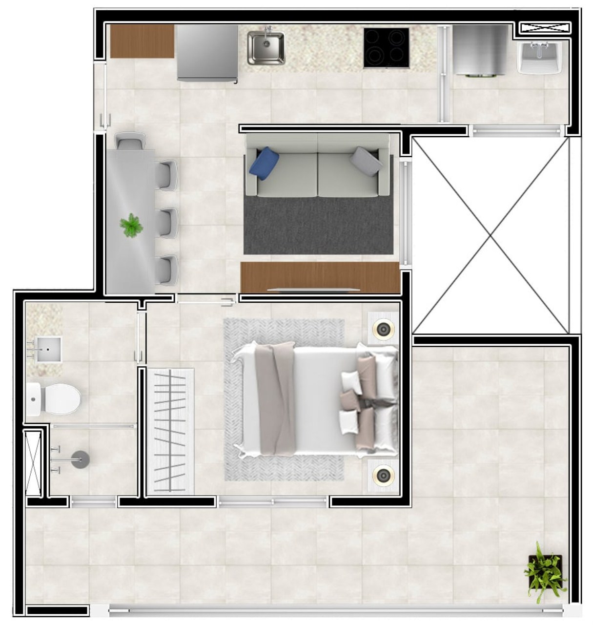 Apartamento à venda com 1 quarto, 25m² - Foto 30