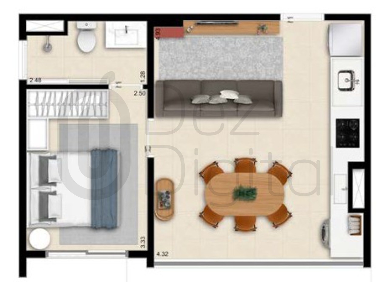 Apartamento à venda com 1 quarto, 26m² - Foto 28