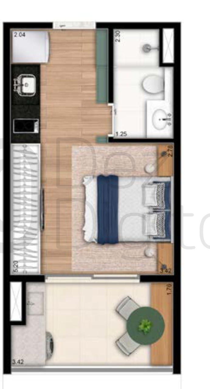 Apartamento à venda com 1 quarto, 26m² - Foto 25