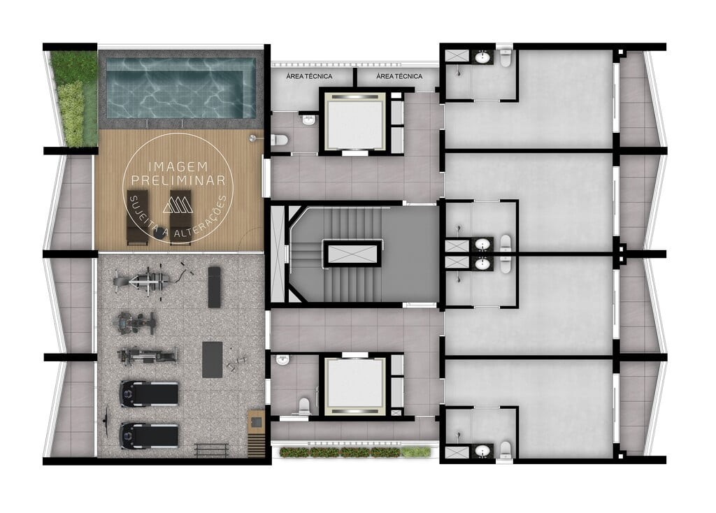 Apartamento à venda com 1 quarto, 26m² - Foto 8