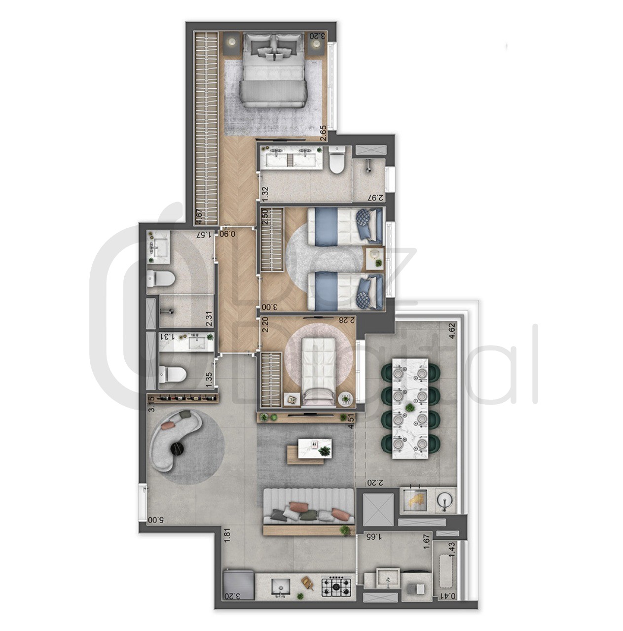Apartamento, 3 quartos, 84 m² - Foto 19