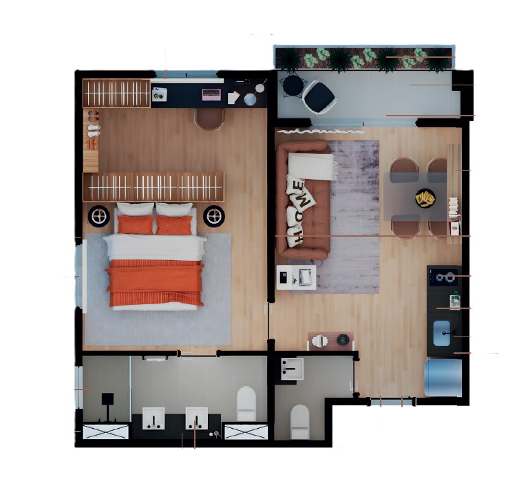Apartamento, 2 quartos, 48 m² - Foto 16