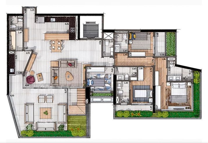Apartamento, 4 quartos, 197 m² - Foto 47