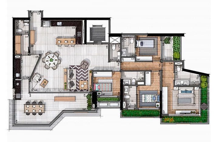 Apartamento, 4 quartos, 197 m² - Foto 42