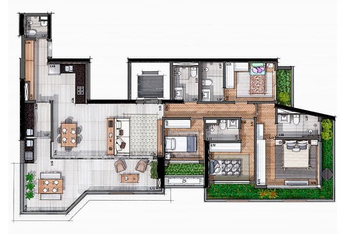 Apartamento, 4 quartos, 197 m² - Foto 41