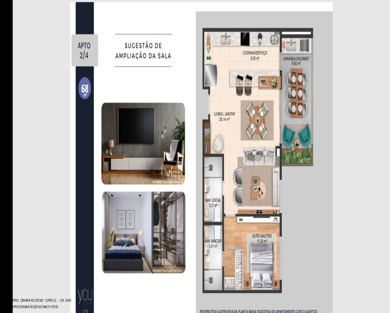 Apartamento à venda com 2 quartos, 68m² - Foto 58