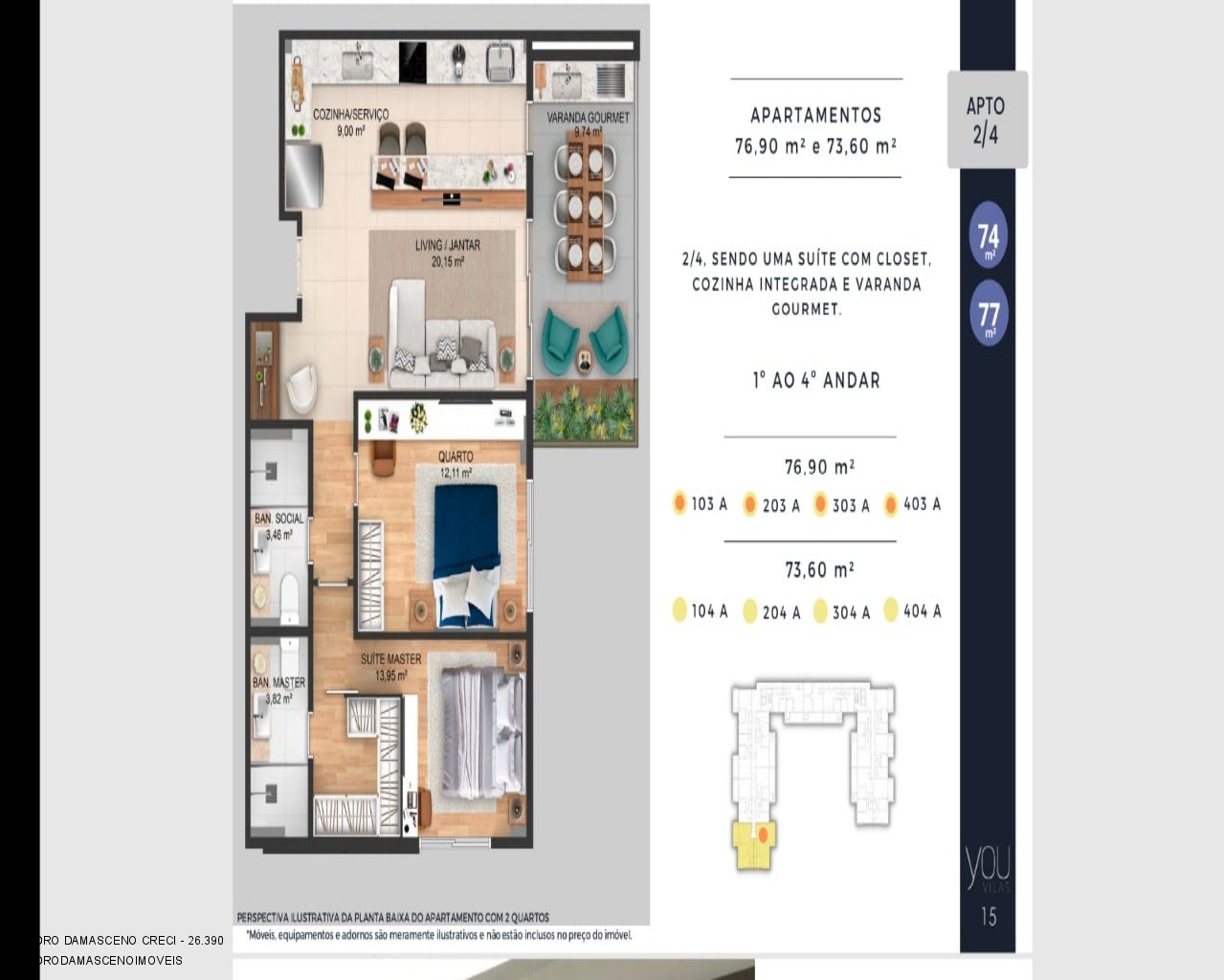 Apartamento à venda com 2 quartos, 68m² - Foto 49