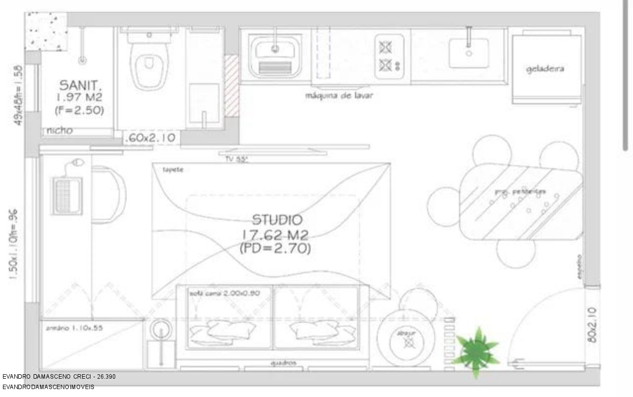 Apartamento à venda com 1 quarto, 20m² - Foto 17