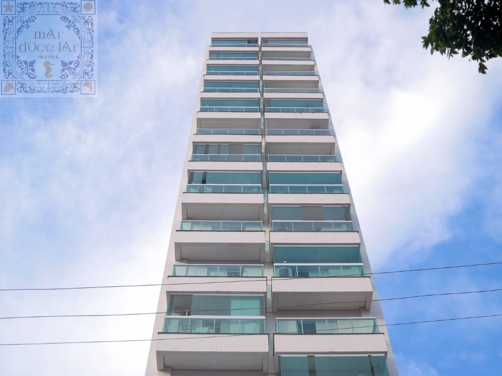 Lindo apartamento novo em andar alto com varanda e vista livre na suíte e na sala. - Campo Grande - Santos/SP