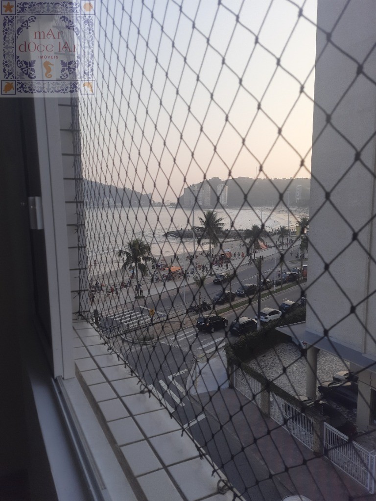 Venda Apartamento São Vicente SP - mAr dOce lAr reformado com vista mar em frente à praia do Gonzaguinha.