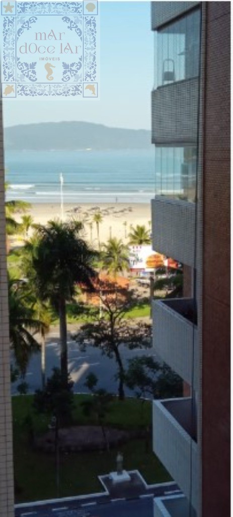 Venda Apartamento São Vicente SP - mAr dOce lAr em frente a praia com vista mar e mobiliado.