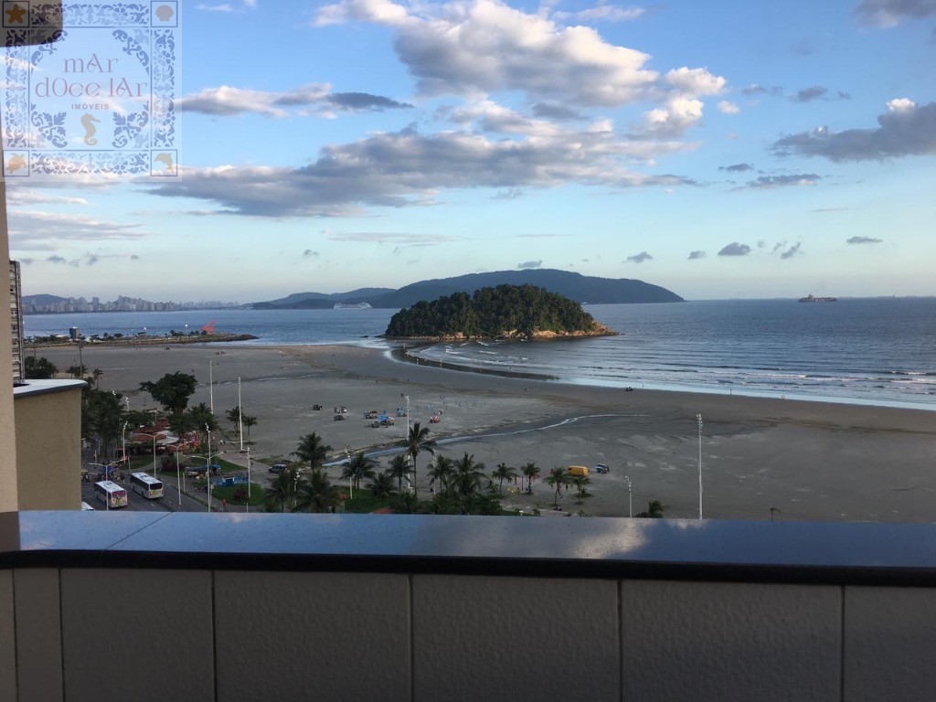 Venda Apartamento São Vicente SP - mAr dOce lAr com maravilhosa vista mar, andar alto com sacadas e vaga demarcada no Itararé.