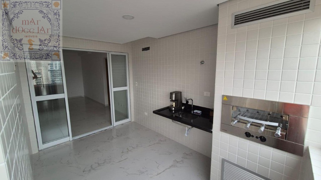 Venda Apartamento Santos SP - mAr dOce lAr novo em andar alto com varanda gourmet e lazer completo no Boqueirão.