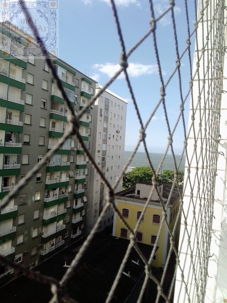 Venda Apartamento Santos SP - mAr dOce lAr Kitnet preço baixo em prédio beira mar na orla da praia do Embare.