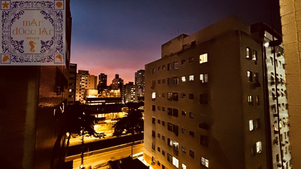 Venda Apartamento Rua Trabulsi Santos SP -  mAr dOce lAr 2 quartos no edifício Honduras vizinho do aquário e da praia e perto do Shopping Praiamar..