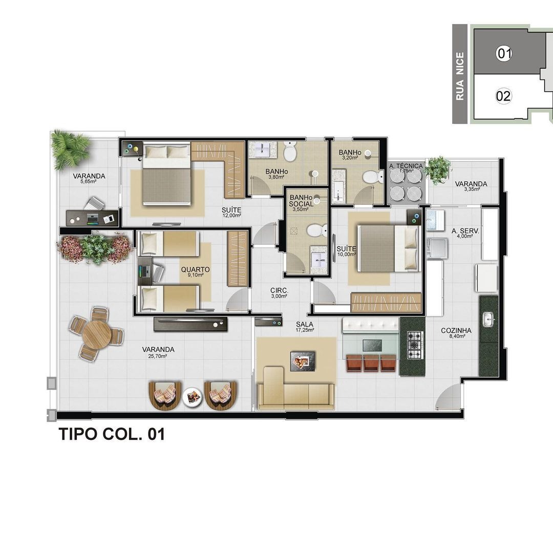 Apartamento à venda com 2 quartos, 82m² - Foto 6