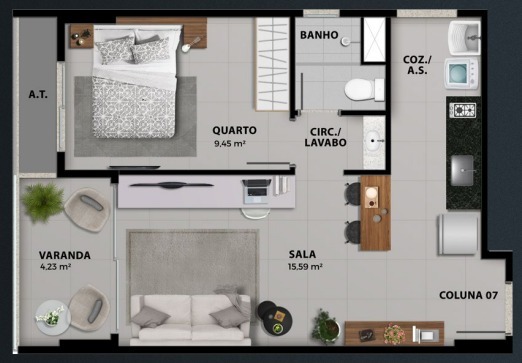 Apartamento à venda com 2 quartos, 55m² - Foto 11