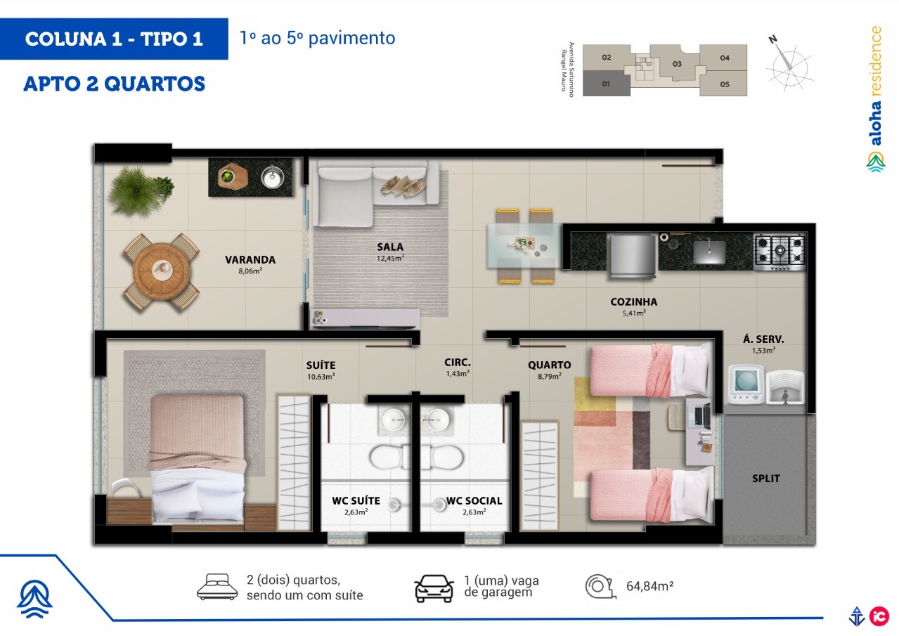 Apartamento à venda com 2 quartos, 64m² - Foto 15