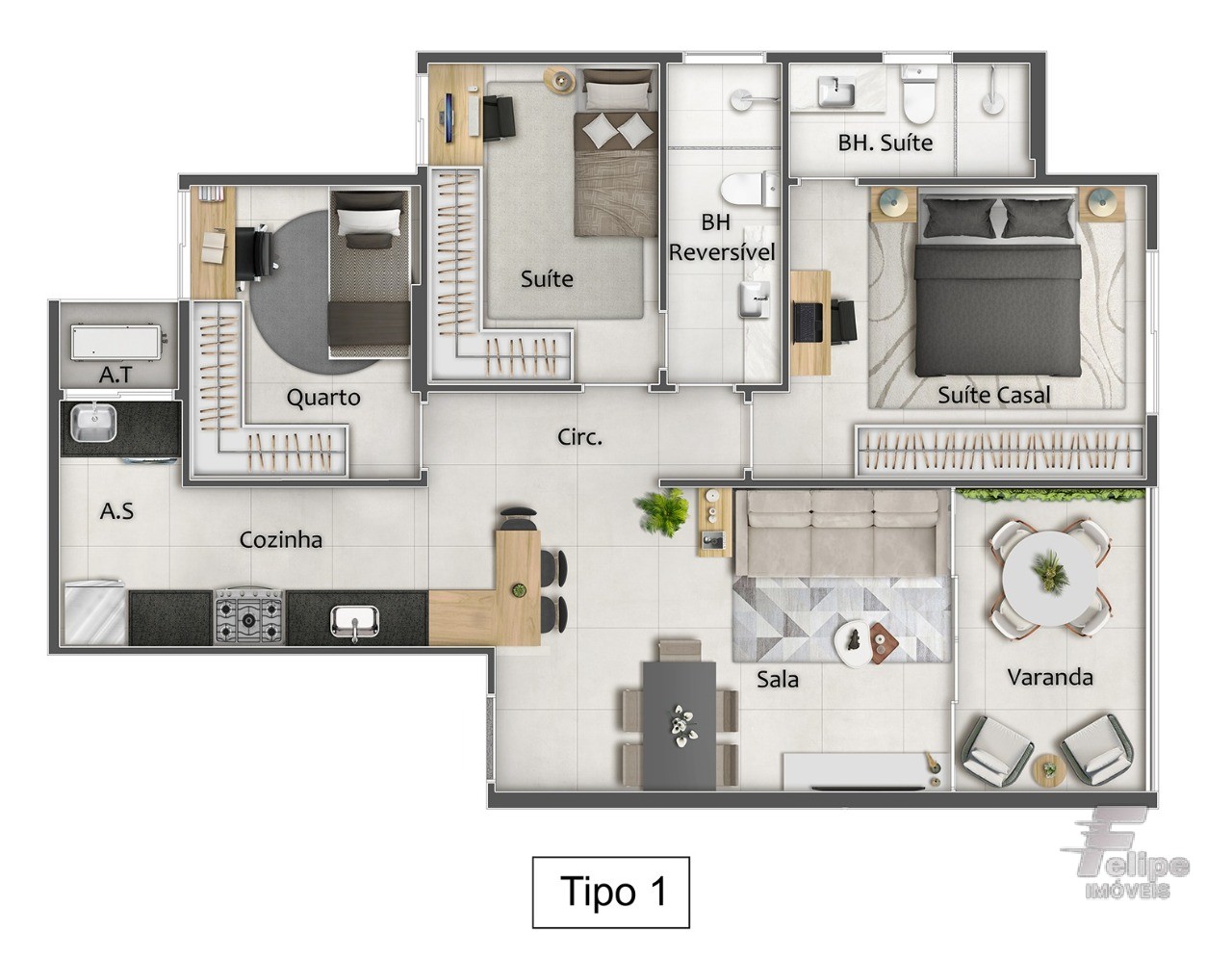 Apartamento à venda com 2 quartos, 65m² - Foto 8