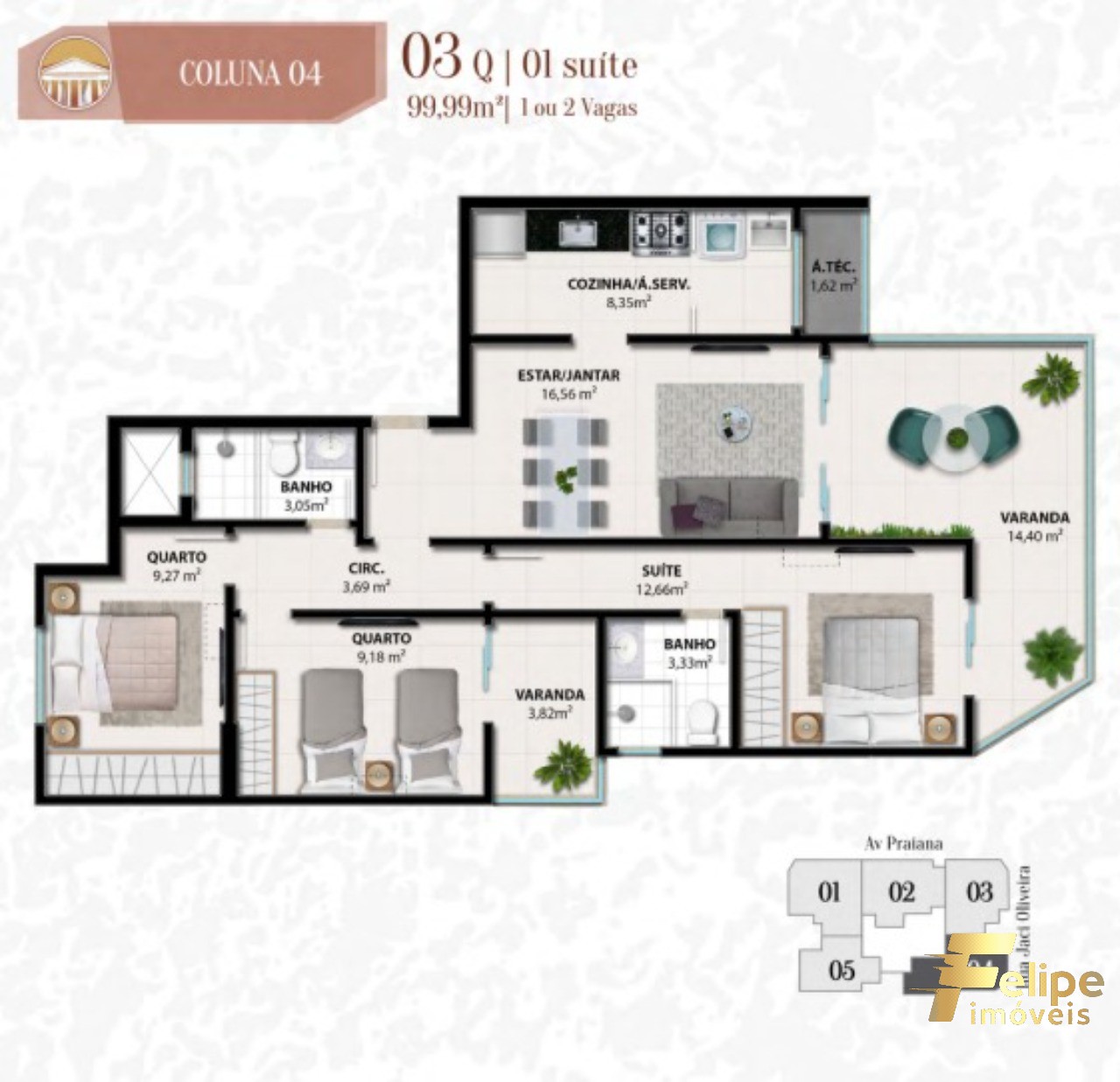 Apartamento à venda com 3 quartos, 80m² - Foto 15