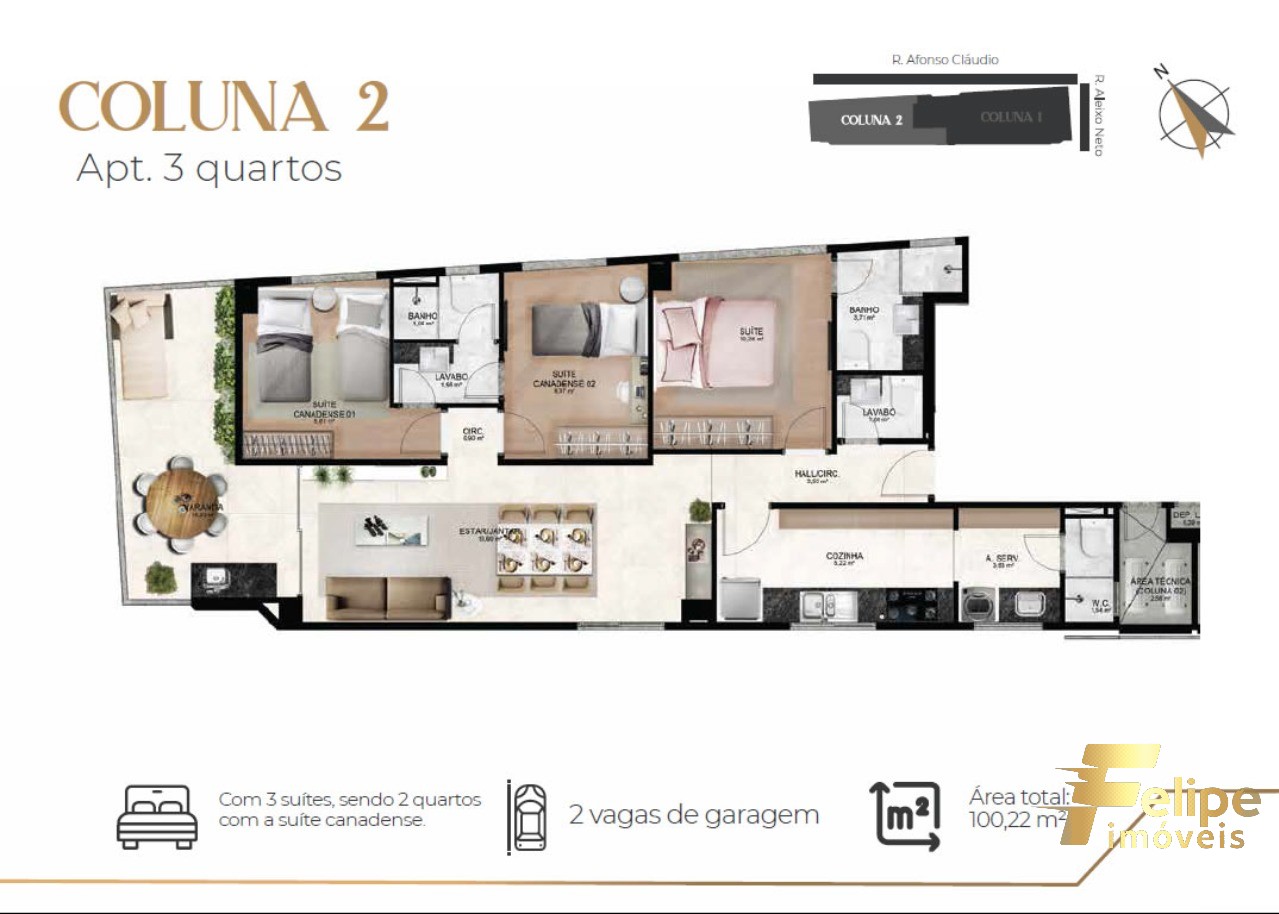 Apartamento à venda com 3 quartos, 100m² - Foto 20