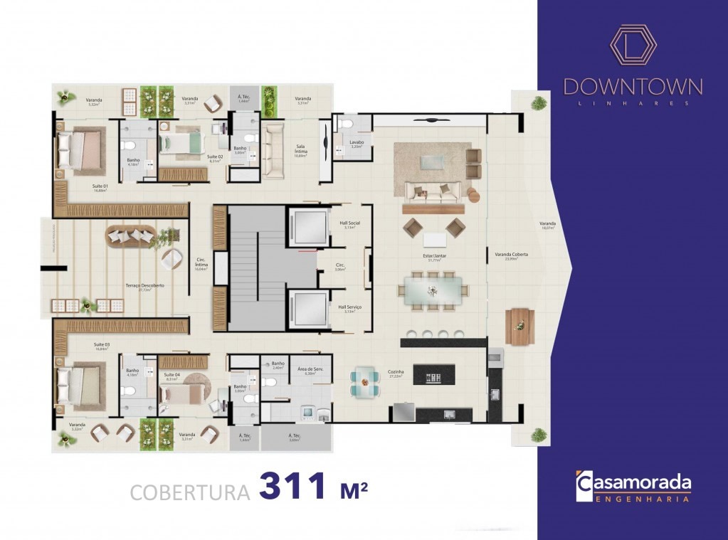 Apartamento à venda com 4 quartos, 155m² - Foto 6