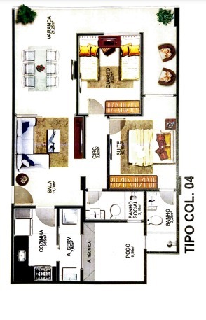 Apartamento à venda com 3 quartos, 93m² - Foto 2