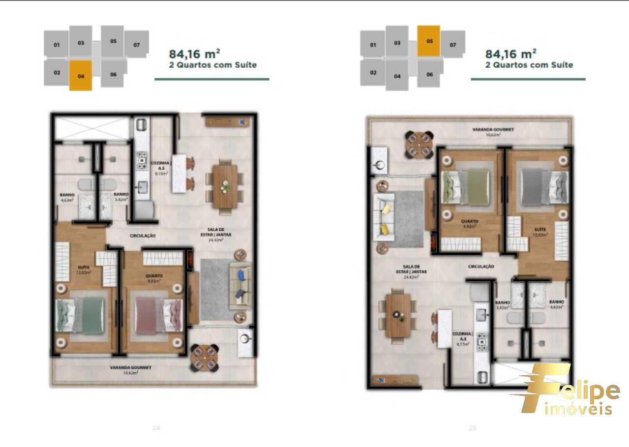 Apartamento à venda com 2 quartos, 84m² - Foto 24