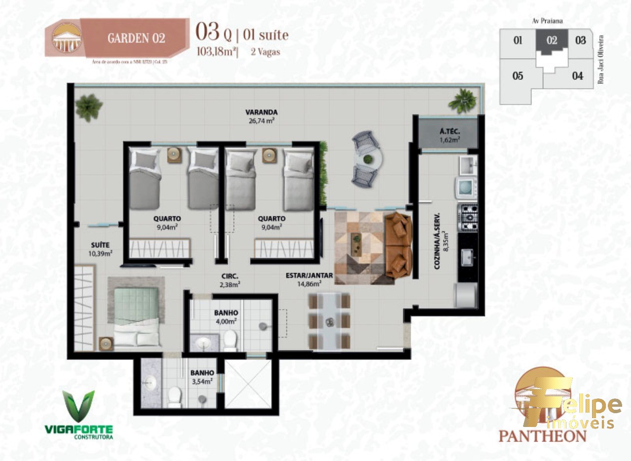 Apartamento à venda com 2 quartos, 80m² - Foto 6