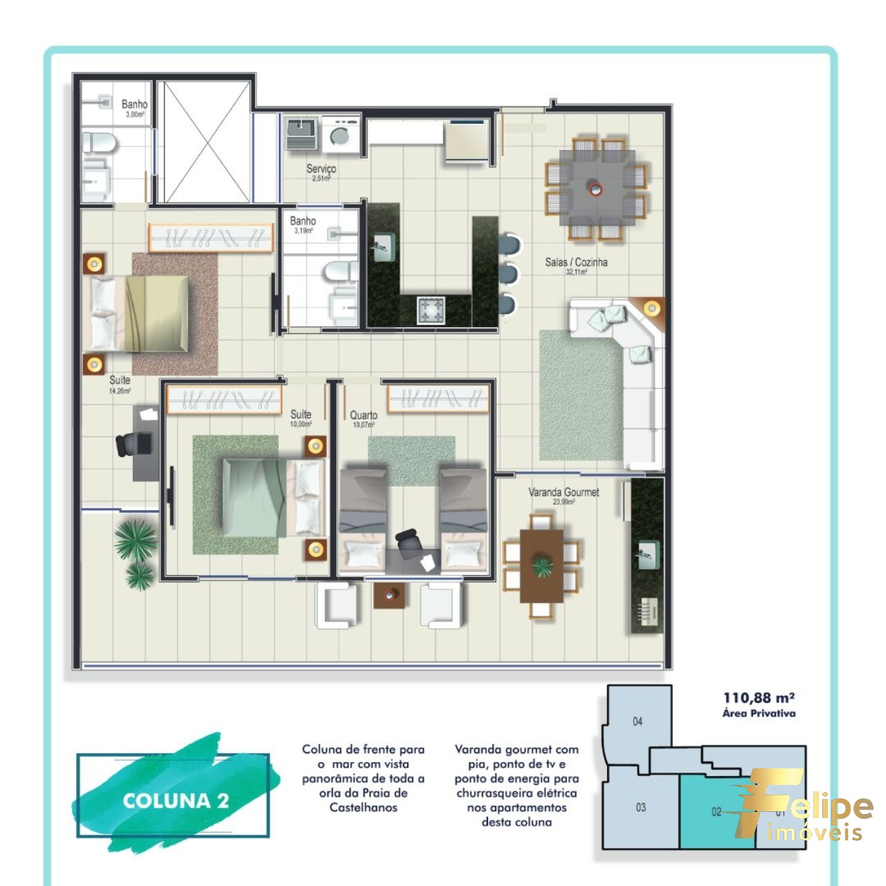 Apartamento à venda com 4 quartos, 140m² - Foto 11