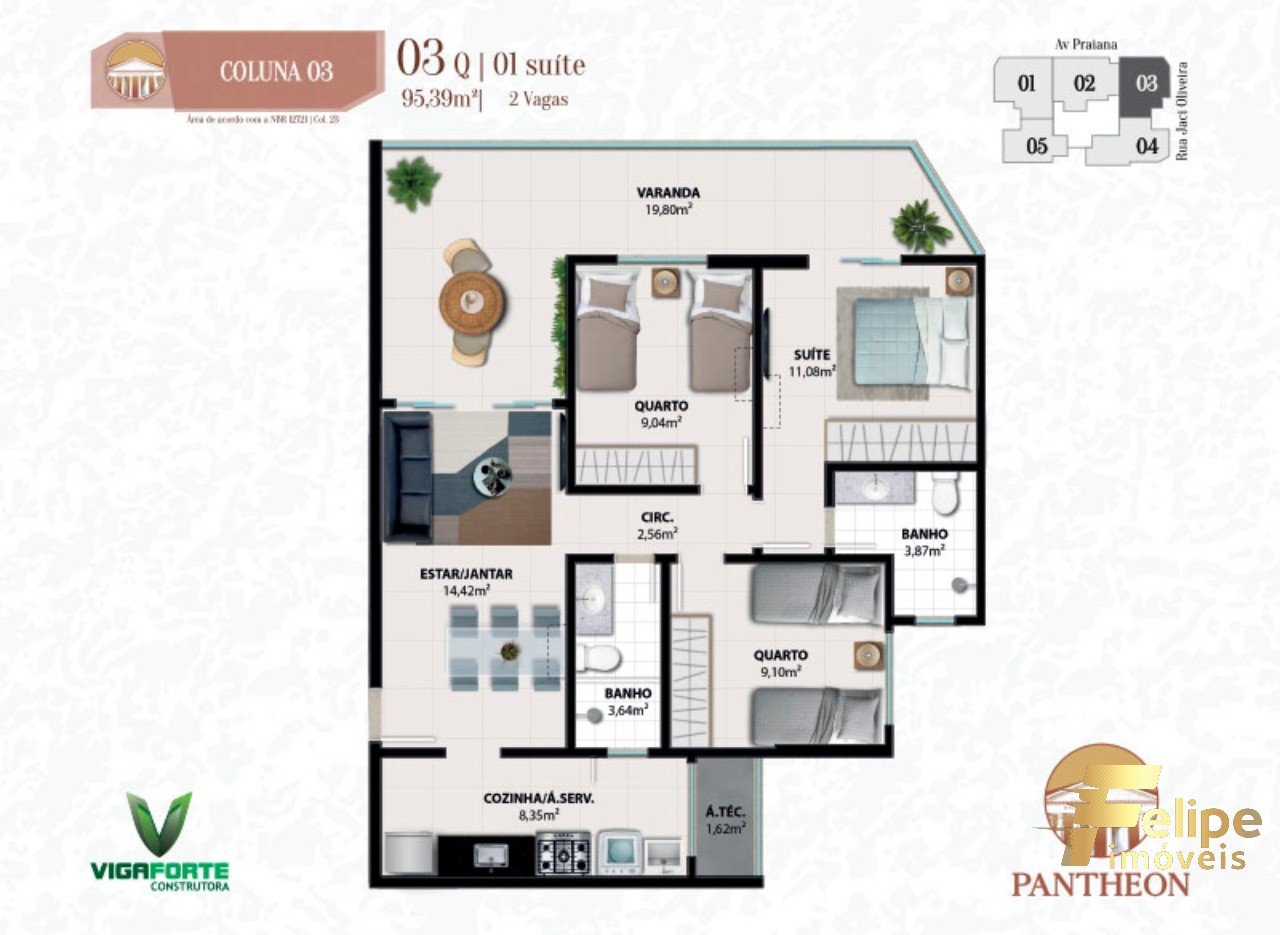 Apartamento à venda com 2 quartos, 80m² - Foto 10