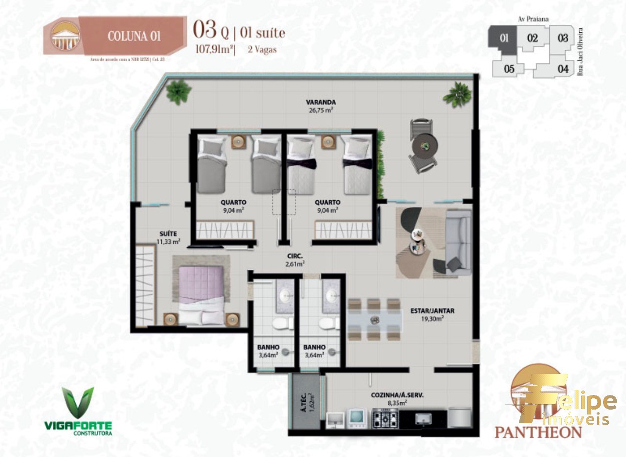 Apartamento à venda com 2 quartos, 80m² - Foto 12