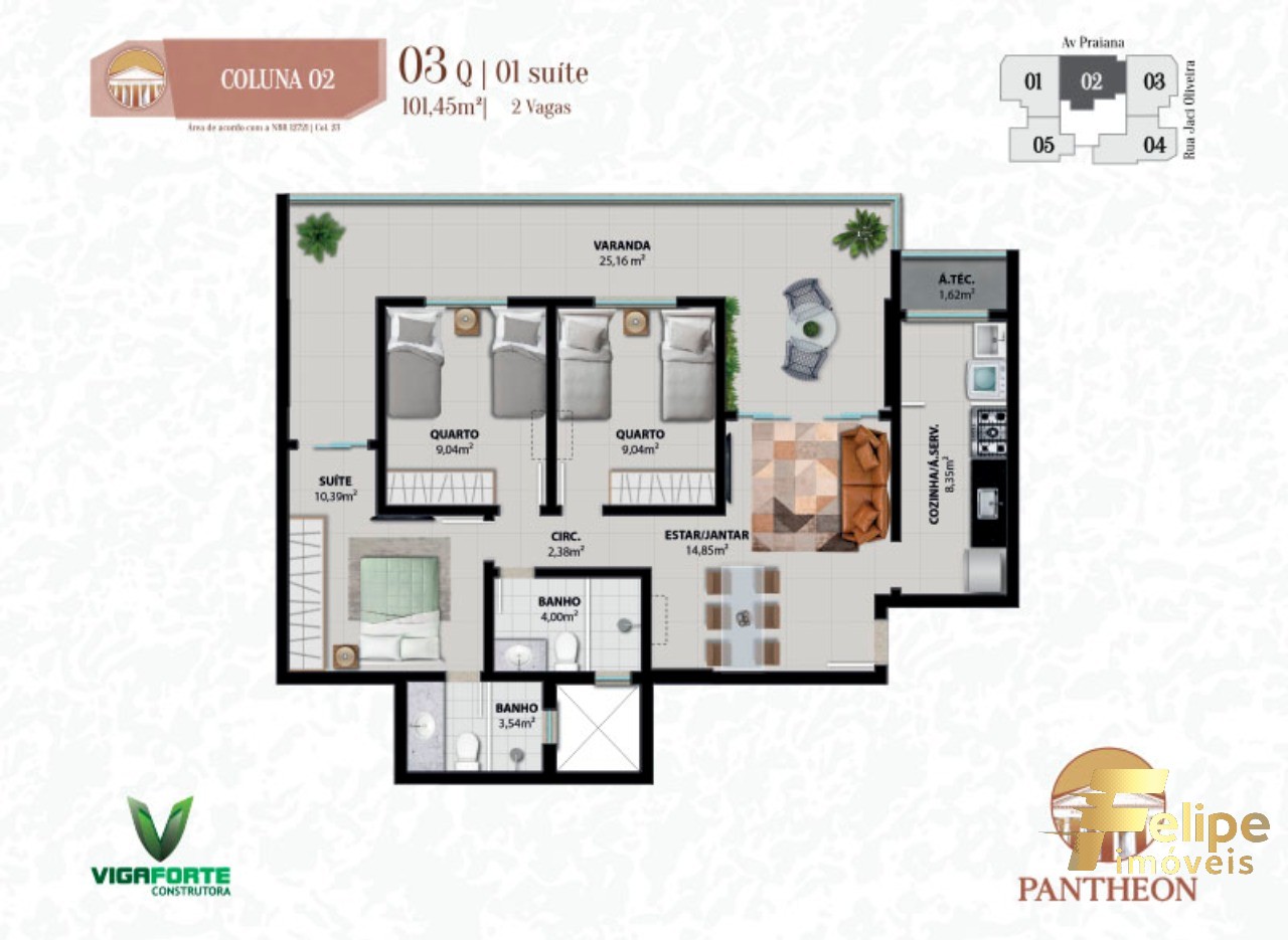 Apartamento à venda com 2 quartos, 80m² - Foto 11