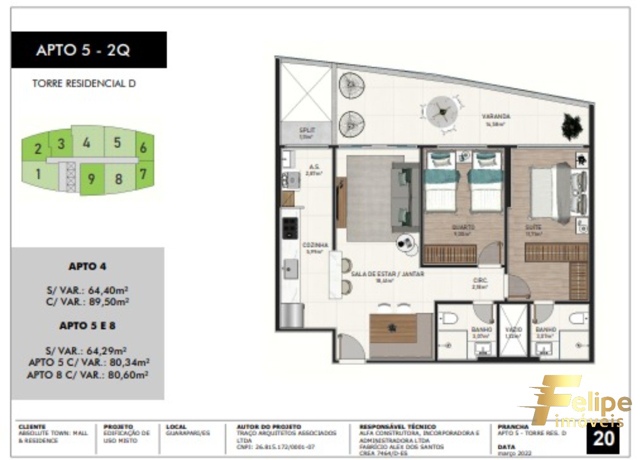 Apartamento à venda com 3 quartos, 130m² - Foto 20