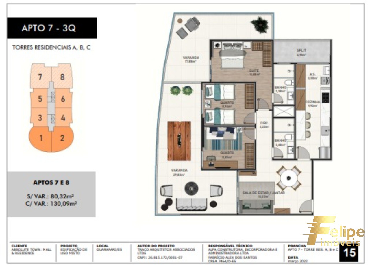 Apartamento à venda com 3 quartos, 130m² - Foto 25