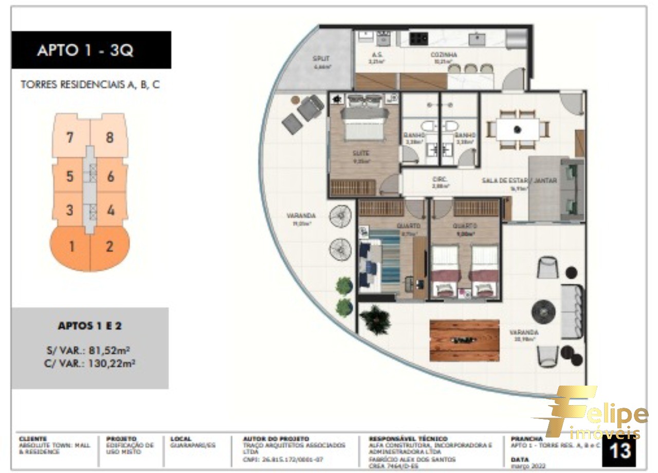 Apartamento à venda com 3 quartos, 130m² - Foto 27