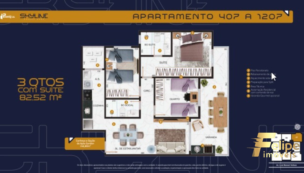 Apartamento à venda com 3 quartos, 82m² - Foto 29