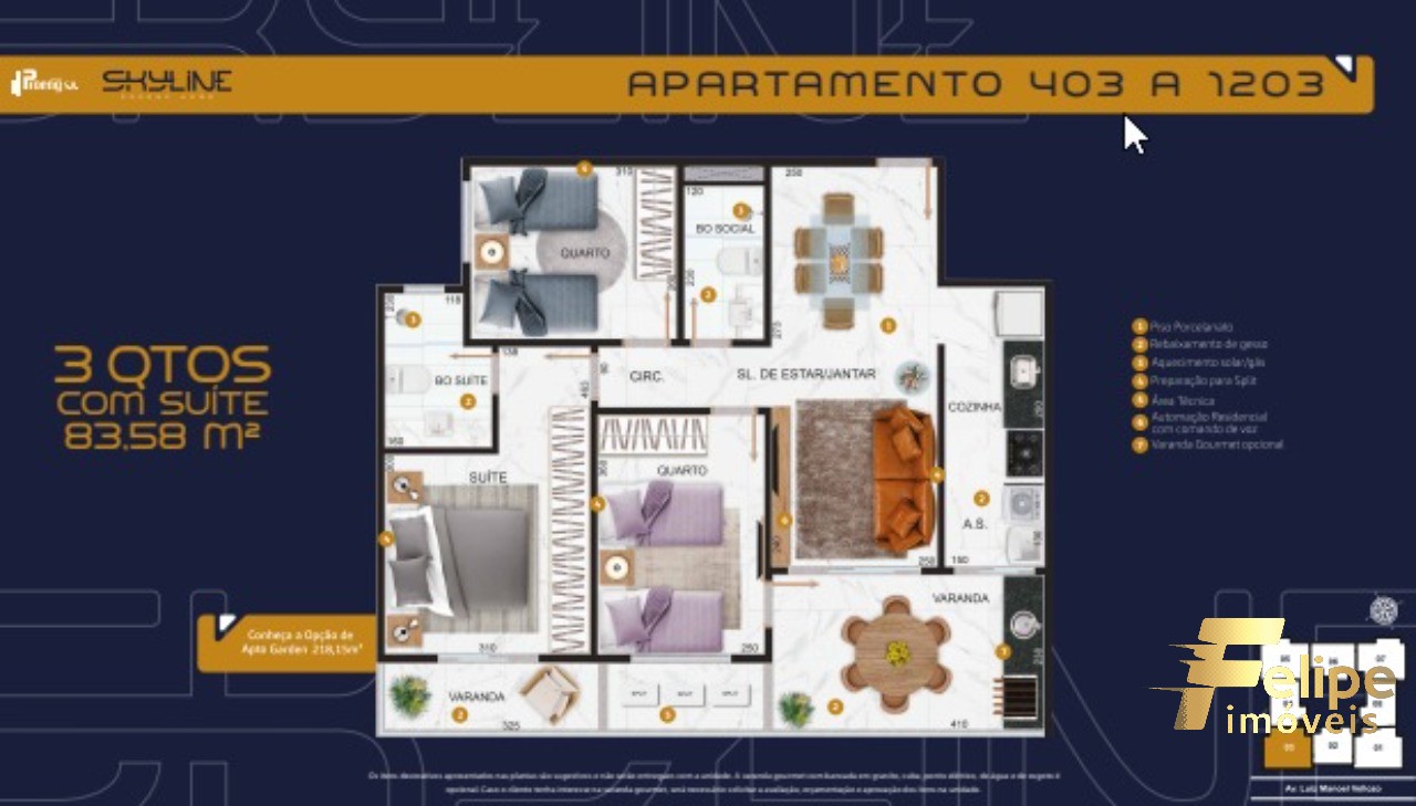 Apartamento à venda com 3 quartos, 82m² - Foto 34