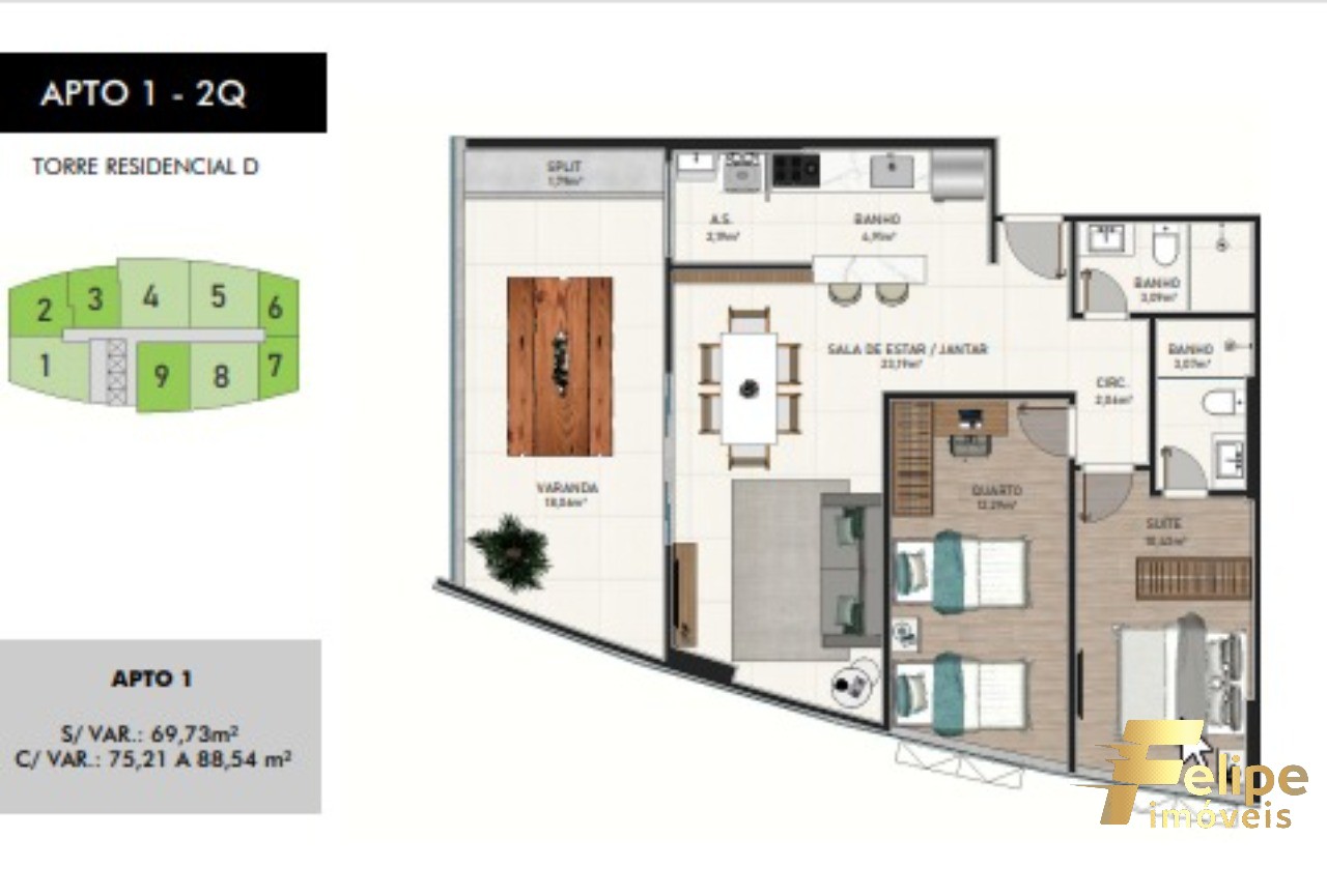 Apartamento à venda com 2 quartos, 88m² - Foto 16