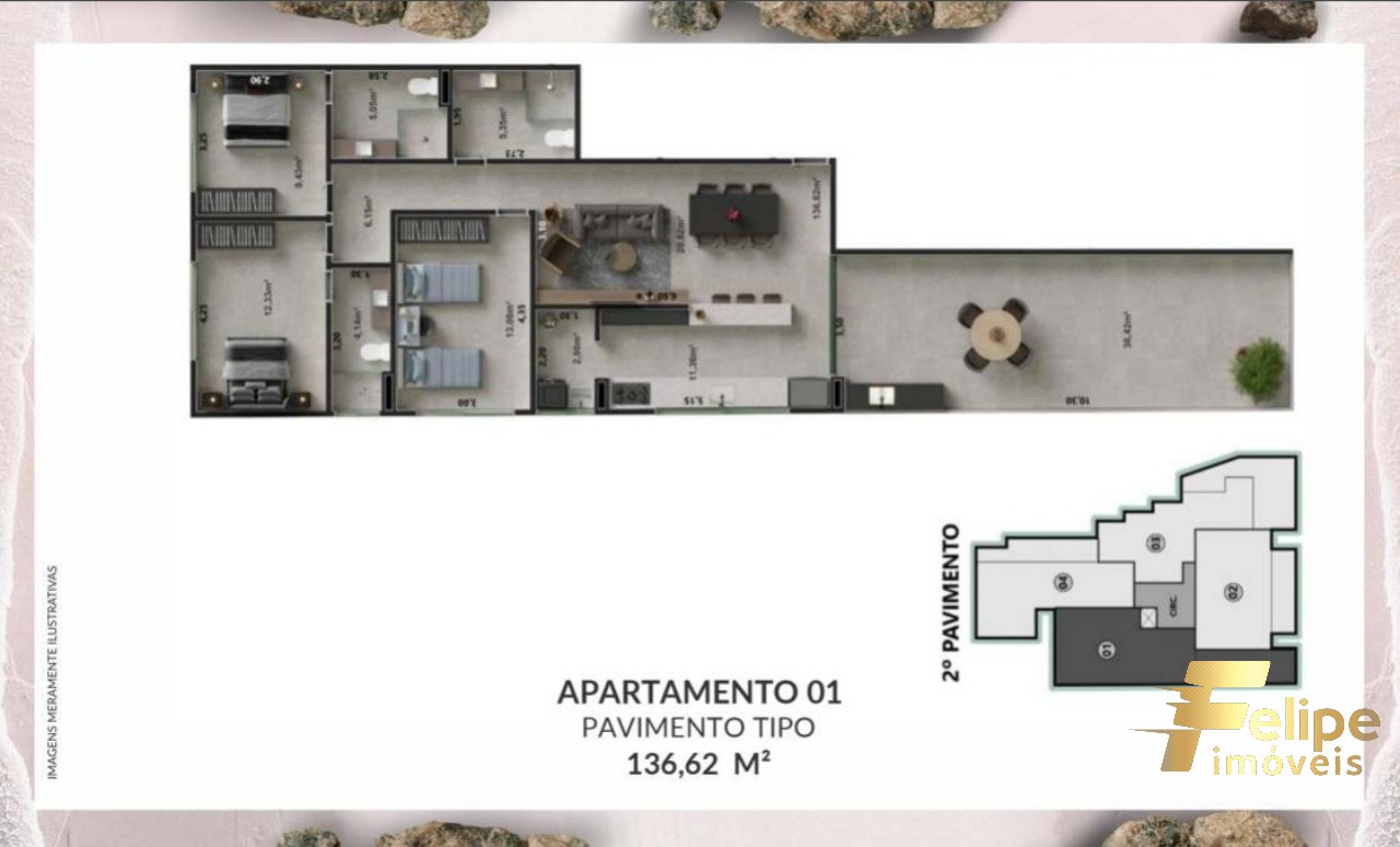 Apartamento à venda com 3 quartos, 118m² - Foto 6