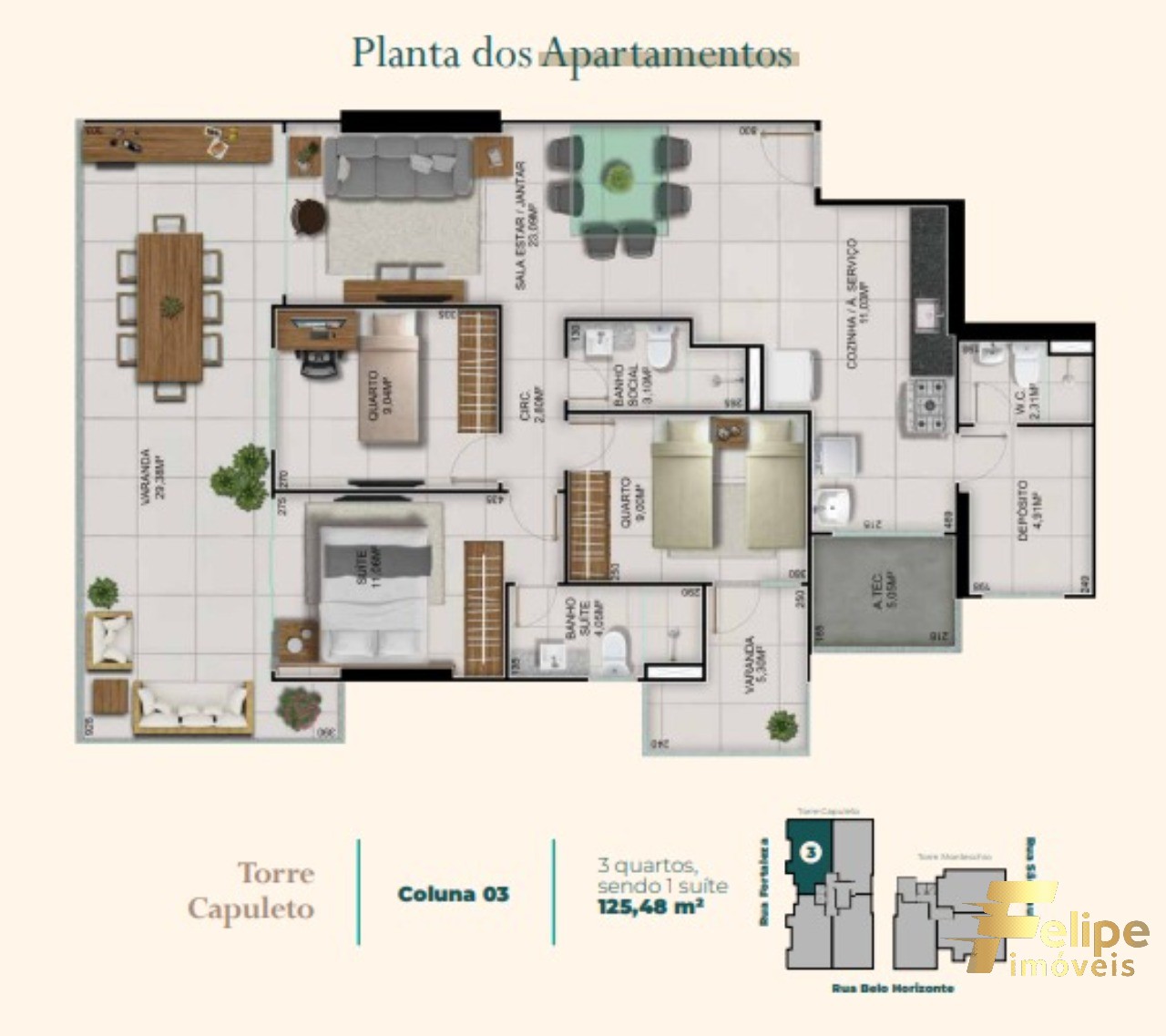 Apartamento à venda com 3 quartos, 125m² - Foto 13