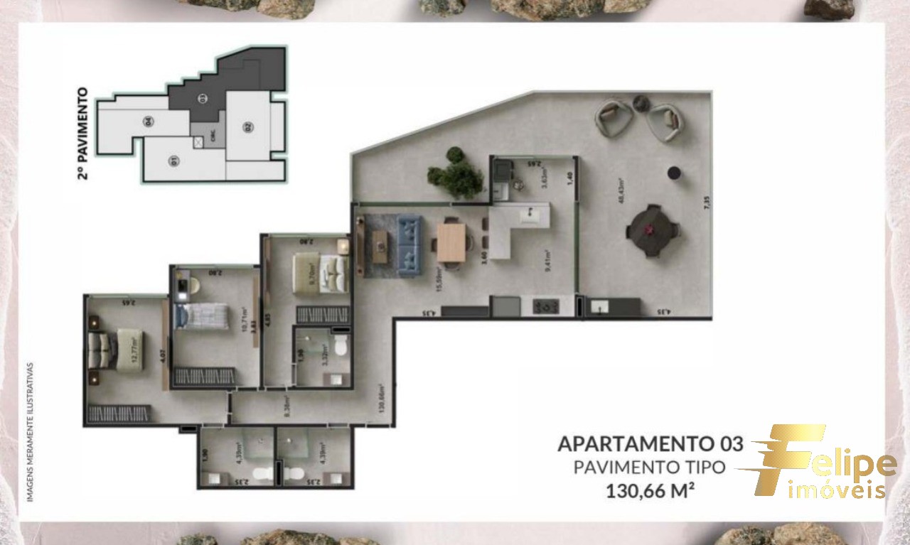 Apartamento à venda com 3 quartos, 118m² - Foto 8