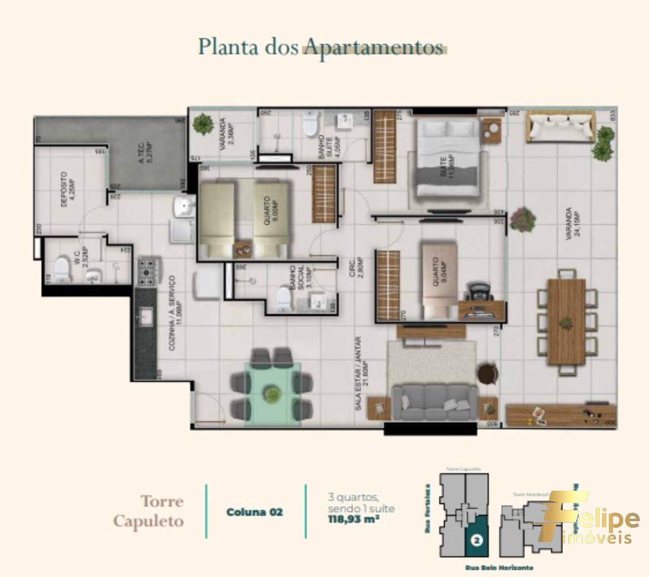 Apartamento à venda com 3 quartos, 125m² - Foto 15