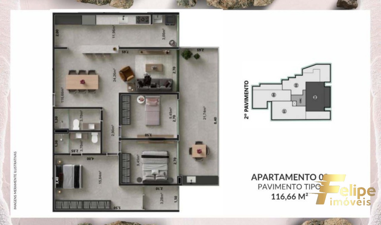 Apartamento à venda com 3 quartos, 118m² - Foto 7