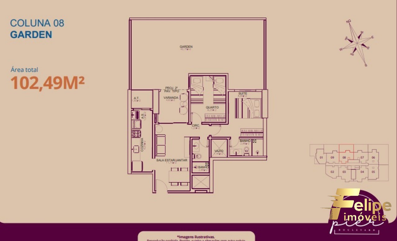 Apartamento à venda com 2 quartos, 67m² - Foto 20