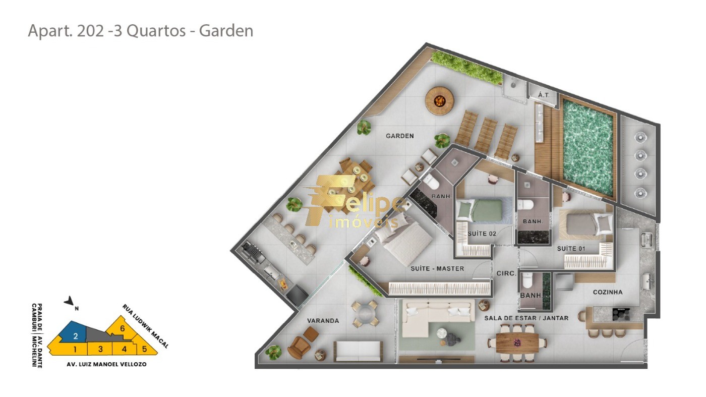 Apartamento à venda com 3 quartos, 142m² - Foto 14