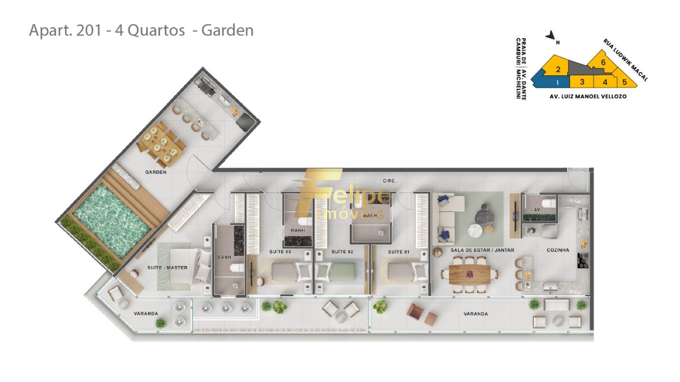 Apartamento à venda com 3 quartos, 142m² - Foto 15