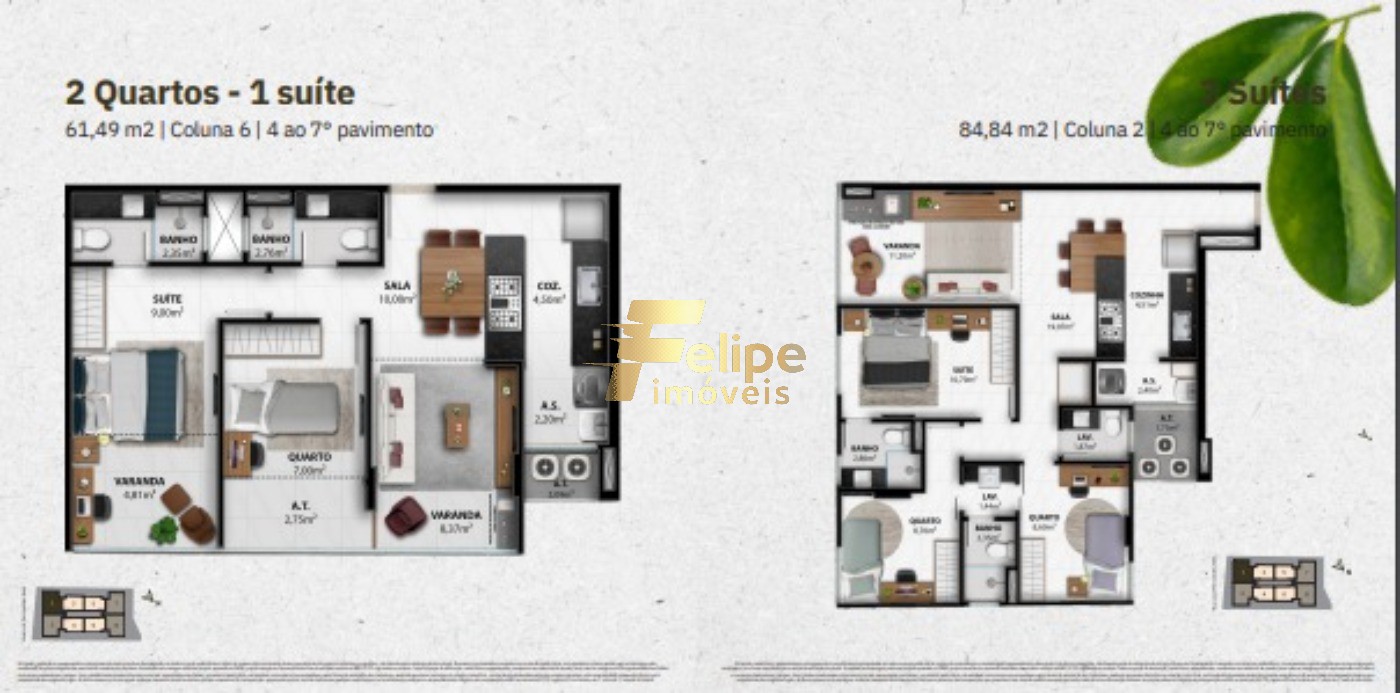 Apartamento à venda com 3 quartos, 81m² - Foto 4